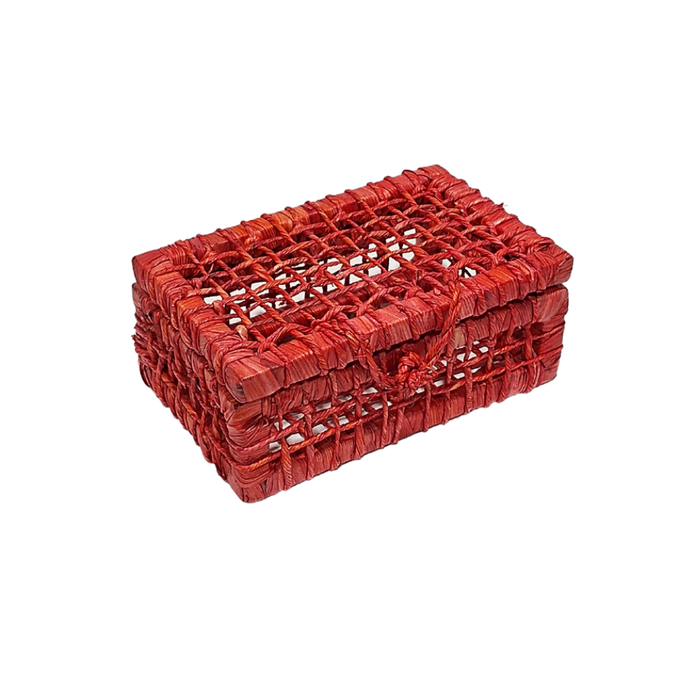MALETA MINI VERMELHO PALHA ABERTO N.1